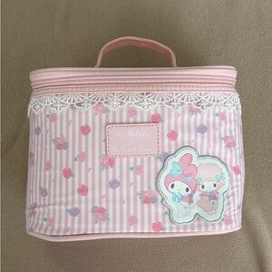 sanrio my melody and my sweet piano lace makeup bag